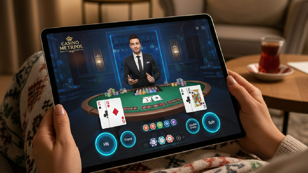 Casino Metropol mobil canlı blackjack erişimi ve oyun keyfi.